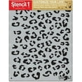 thumbnail image 2 of Stencil1 Leopard Repeat Pattern Art Stencils - 8.5" x 11", 2 of 5