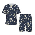 thumbnail image 1 of Balery Daisies Flowers Conjunto de Pijama Infantil de Manga Corta con Estampado – Ropa de Dormir de Algodón Suave-Small, 1 of 6