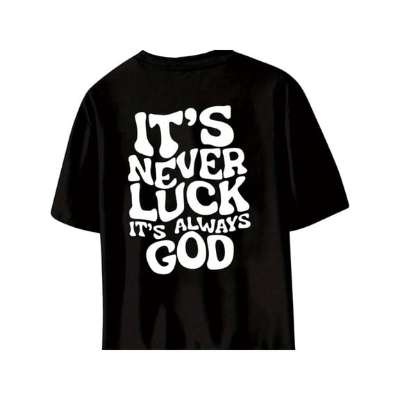 Men'S Graphic Tees Crew Neck Drop Shoulder Short Sleeve Letter Print T Shirt Tops