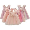 thumbnail image 2 of Chenyin Kids Toddler Girls Tulle Tutu Princess Dresses Butterfly Wings Dress for Baby Summer Girls Mesh Dress 18 Months-6 Years, 2 of 10