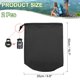 thumbnail image 2 of Saco de almacenamiento impermeable Uxcell, bolsa de cordón portátil para camping, senderismo y viajes, negra 10 x 20 pulgadas, 2 of 7