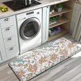 thumbnail image 3 of White Pioneer Flower and Paisley Pattern Kitchen Rug Mat,Kitchen Runner Rugs Non Skid Washable,Decorative Kitchen Floor Mats for Kitchen,Sink,Laundry,17"x47.2", 3 of 7