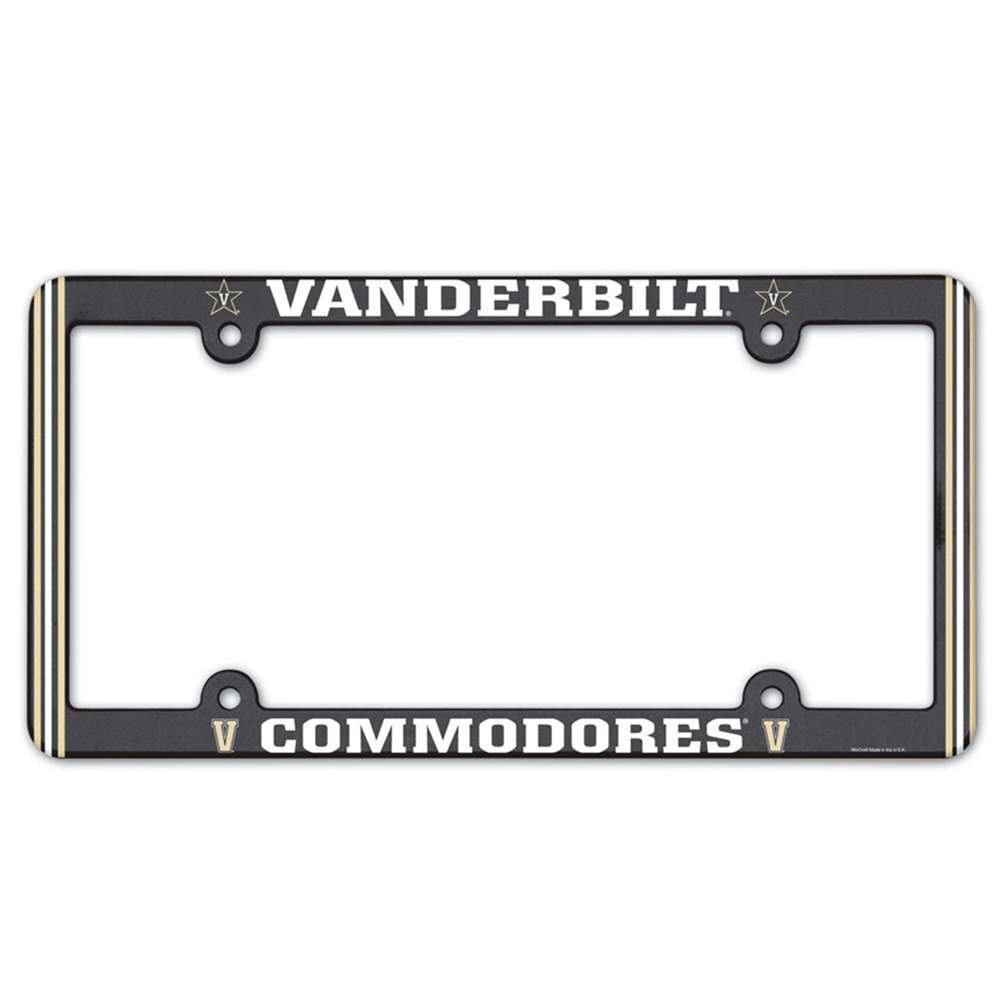 WinCraft Vanderbilt Commodores Plastic License Plate Frame