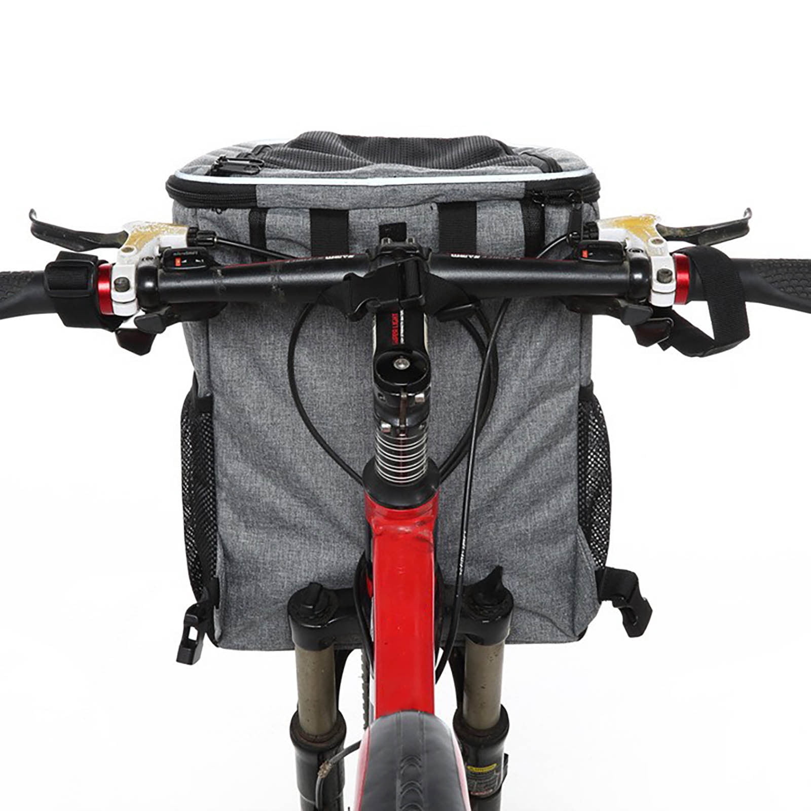 Dog Bike Basket & Pet Travel Bag – Ventilated, Detachable Pet Carrier Backpack for Small to Medium Dogs – Outdoor Dog Bag with Removable Cushion for Comfort
