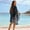 Black Floral, variant on Women's Swimsuit Loose Cover Up Casual Top Printed Kimono Cardigan