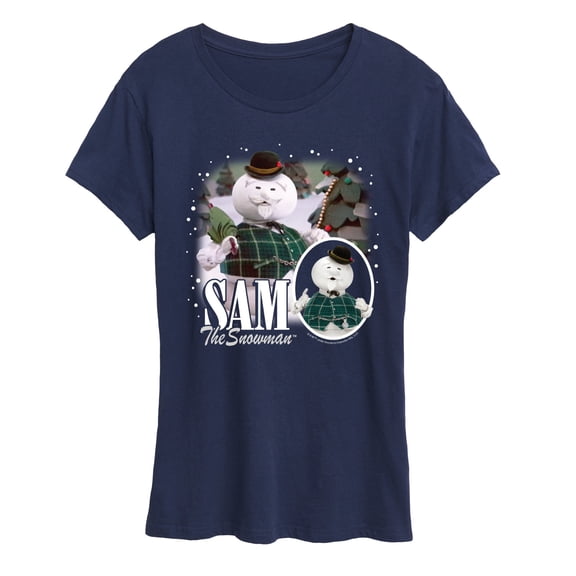 Rudolph - Sam The Snowman Bootleg - Women's Short Sleeve Graphic T-Shirt