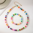 thumbnail image 3 of Jewelry Set For Women Soft Pottery Colorful Beaded Necklace Bracelet Vacation Style Holiday Gift Fashion Jewelry S022, 3 of 6