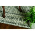 thumbnail image 3 of 2' x 8' Grey Bordered Runner Rug, 3 of 4