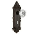 thumbnail image 2 of Nostalgic Warehouse Viccry_Psg_234_Kh Crystal Solid Brass Passage Door Knob Set - Nickel, 2 of 6