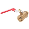thumbnail image 3 of Balls Valves, Air Compressor Ball Valve Durable High Hardness 1/2 Female 1/4 Male Thread  For Maintenance, 3 of 8