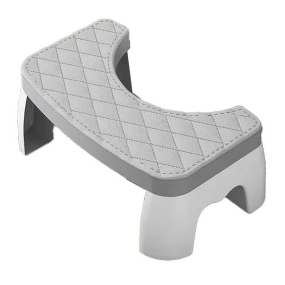 Home Adult Bathroom Accessories Toilet Squat Stool Removable Non-Slip Toilet Seat Stool Portable Squat Stool Grey