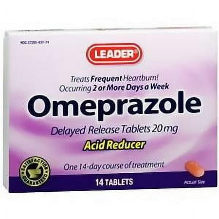 Leader Omeprazole Tablets 20 mg (14 Count)