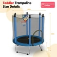thumbnail image 3 of 120CM TRAMPOLINE OUTSIDE SAFETY NET WITH BASKETBALL HOOP, 3 of 6