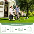 thumbnail image 4 of GENIMO Outdoor Rug Waterproof for Patio Decor, Foldable Reversible Plastic Straw Area Rugs Mat for Camper, Outside Carpet for Rv, Deck, Porch, Picnic, Beach, Balcony, 4 of 7