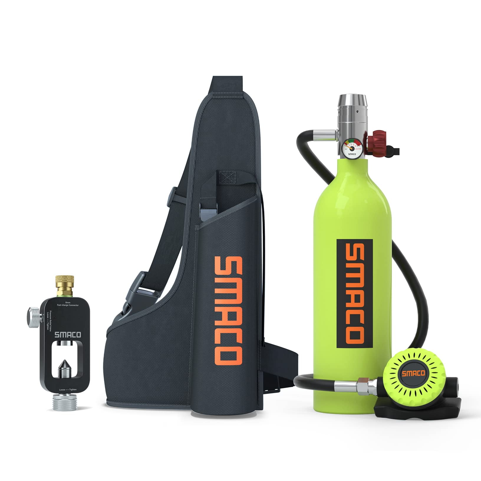 SMACO S400 Scuba Tank Mini Scuba Tank with 1L Capacity Support 1520
