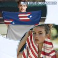thumbnail image 6 of Bulopur Puerto Rican Flag Front Car Seat Cover Towel for Men Decorative Car Seat Protector with Storage Bag for Vacation Running Portable Fit SUV Sedan Truck 1pcs, 6 of 7