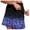 01_Blue, variant on Short Skirts for Women Plus Size Women Elastic Yoga Culottes Athletic Lightweight High Waist Floral Print Shorts with Pocket womens skirts summer 04_Dark Green,L