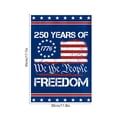 thumbnail image 6 of 250 Anniversary USA Flag, 3 Ply Durable Double Sided 250th USA Garden Flag- Fade Resistant Outdoor Decor for Garden & Porch, 12 x18 In Outdoor Banner Decorations, 6 of 6