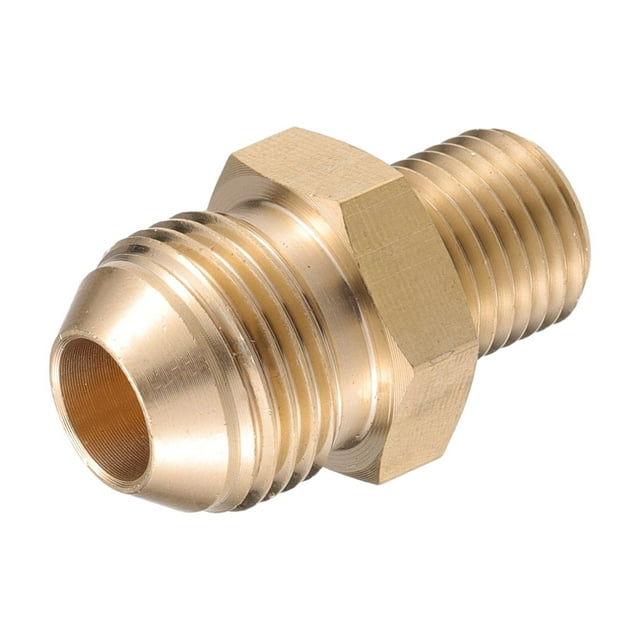 Conector de manguera de latón adaptador macho G1/4" a M18x1.5 de Unique Bargains
