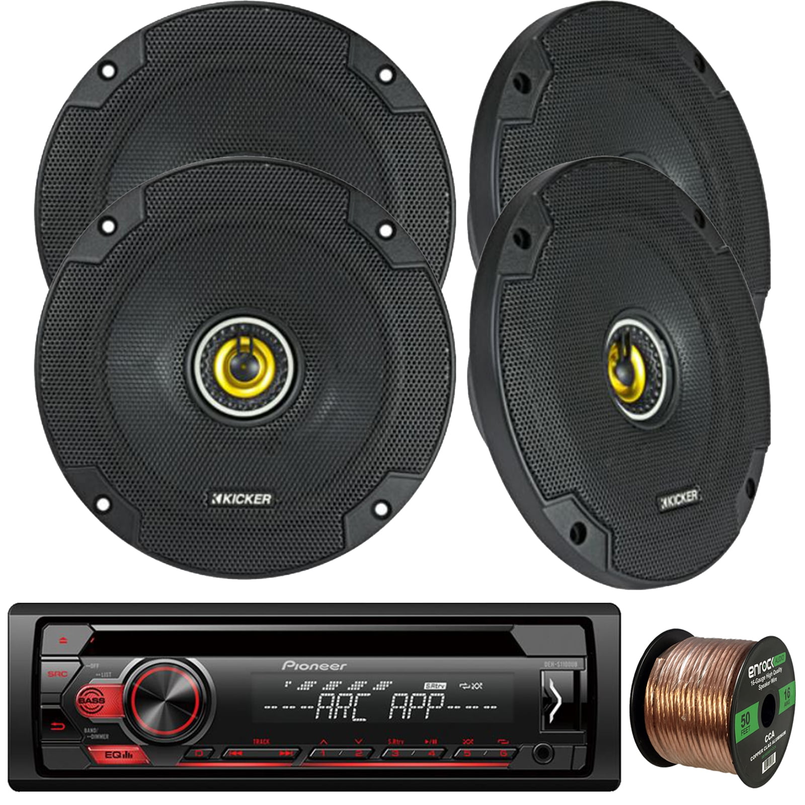 2 Kicker 300W Coaxial 6.5 Speakr Set New Double Din MP3 USB HP Samsung M395T5160QZ4 CE66 4GB PC2 5300F 2Rx4 ECC Reg RAM