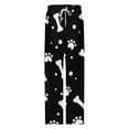 thumbnail image 4 of Paw Print Pajama Pants Comfortable Elastic Waist Pajamas Fashion Sleepwear Bottoms Plus Size Homewear, 4 of 6