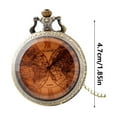 thumbnail image 2 of WIFKLSIIPG Tea Colored Glass Earth High End Quartz Pocket Watch: Precise Timing with Elegant Design Available in Durable Stainless Steel or Fashionable Titanium Metal, 2 of 7