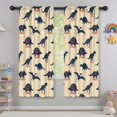 thumbnail image 5 of Blackout Kids Curtains,Beige Dinosaurs Names Pattern Childrens Insulated Curtains Set Of 2,Bedroom Essentials,Toddler Room Decor 42"x63", 5 of 5