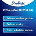 thumbnail image 6 of SleepRight Intra-Nasal Breathe Aids Breathing Aids for Sleep Nasal Dilator Snore Reducer - 2 Pack (4 Count), 6 of 7