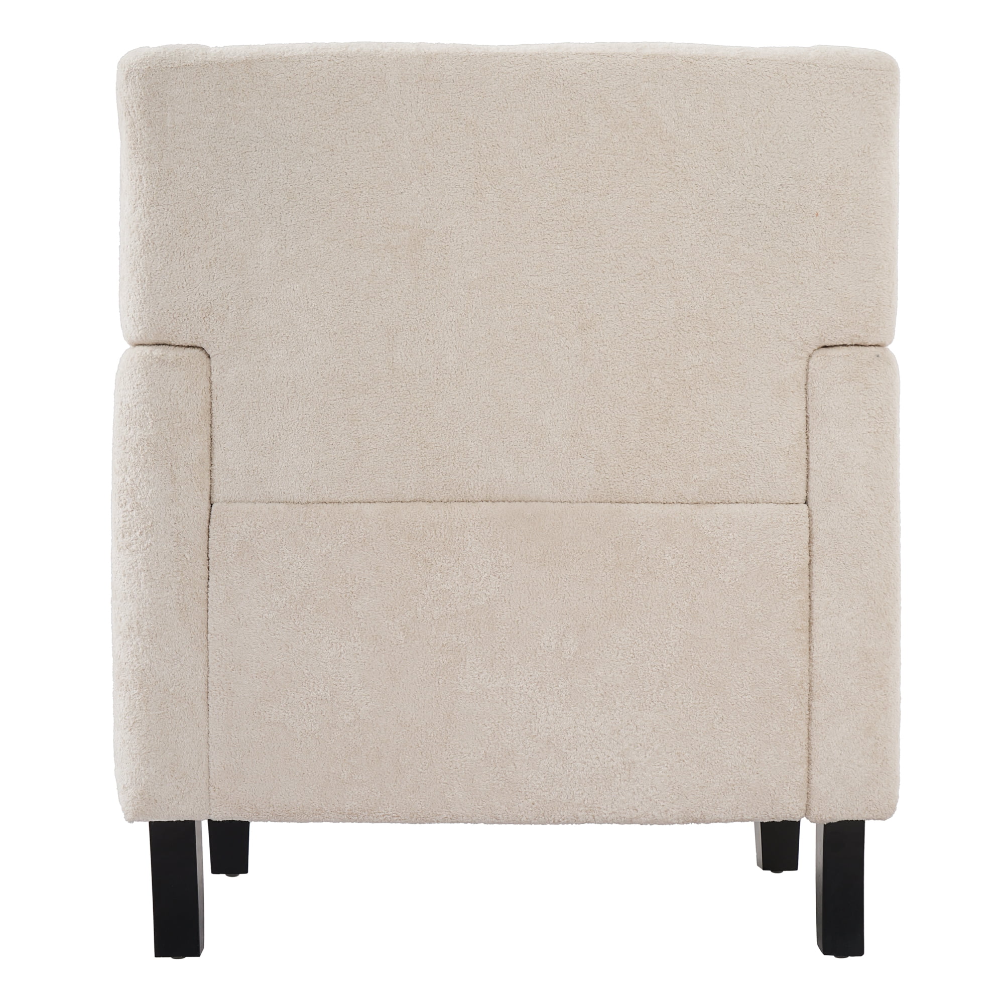 Leumius Accent Chair, Modern Tufted Armchair, Upholstered Single Sofa Chair for Living Room and Bedroom, Beige