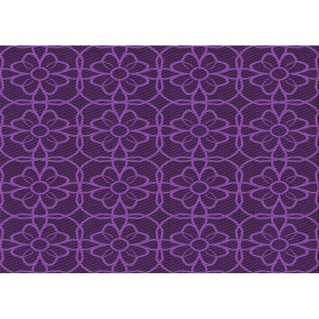 Ahgly Company Tapis Rectangulaire Lavable en Machine Intérieur Transitionnel Violet Orchidée Foncé, 3 Pieds x 5 Pieds