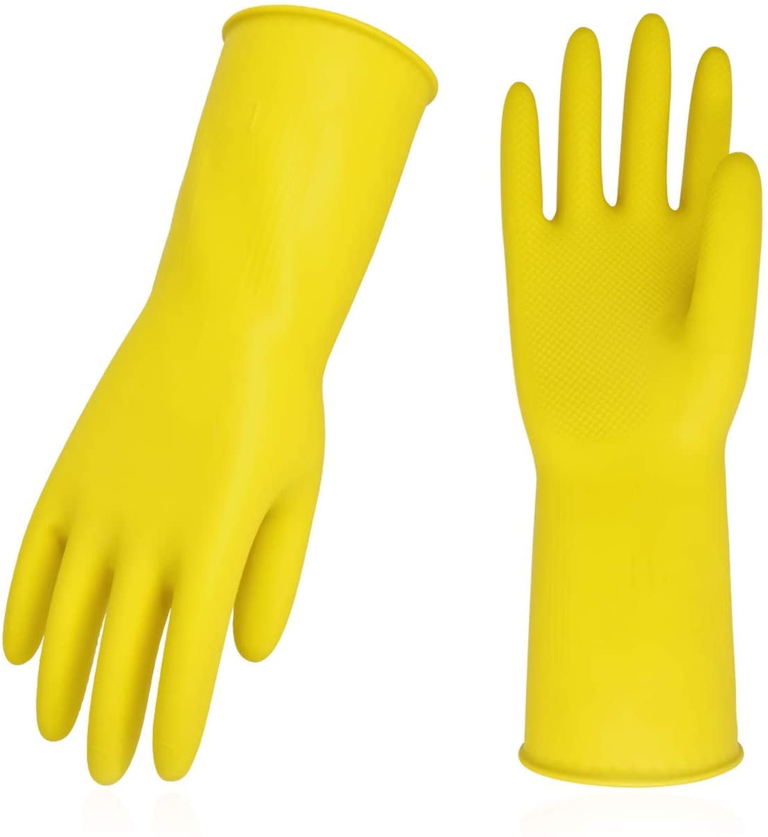 Kitchen Wash Dish Cleaning Waterproof Long Gloves Cold-Proof Thicken Rubber 