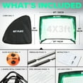 thumbnail image 4 of Light Up Soccer Ball Soccer Goal Gift Set - Glow In The Dark Soccer Gift for Boys Girls Kids Teens & Youths, 4 of 7