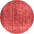 thumbnail image 1 of Ahgly Company Indoor Round Oriental Red Industrial Area Rugs, 5' Round, 1 of 4