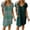 GP3 Green+green Print, variant on Ekouaer 2 Pack Womens V-Neck Nightgowns Soft Short Sleeve Sleepdress with Floral Print and Pockets