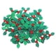 thumbnail image 4 of 100 hojas de acebo navideñas con bayas para decoración de fiestas, apliques de tela para manualidades, 4 of 7