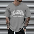 thumbnail image 2 of Afdoent Mens T-Shirt Oversized T Shirt Male Summer Crew Neck Short Sleeve T Shirt With City Print Basic Shirts Men Loose Casual Sports Streetwear, 2 of 4