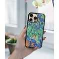 thumbnail image 5 of WIRESTER Shockproof Soft Rubber Cover Case for Apple iPhone 16 Pro Max 6.9" 2024, Irises Vincent Van Gogh, 5 of 5