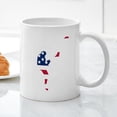 thumbnail image 3 of CafePress - Football Punter American Flag Mugs - 11 oz Ceramic Mug - Novelty Coffee Tea Cup, 3 of 4