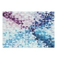 thumbnail image 1 of Digital Cutting Board, Abstract Mosaic Digital Ombre Geometrical Colorful Design Art Print Image, Decorative Tempered Glass Cutting and Serving Board, Large Size, Pink Blue and White, by Ambesonne, 1 of 1