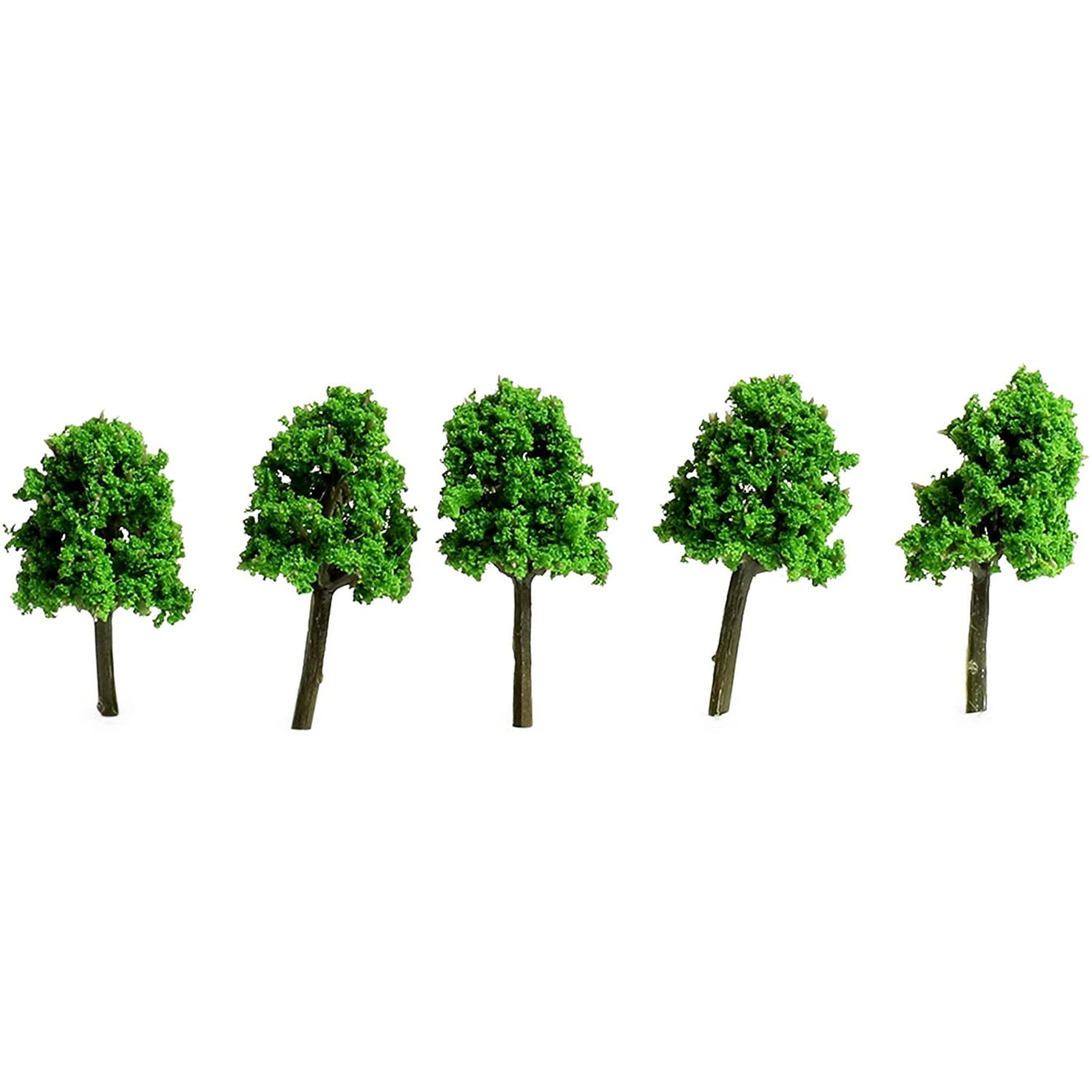 LUEYAO Mini Model Miniature Trees Mixed Train Scenery Architecture Trees Fake Trees for DIY Crafts Building Model Scenery Landscape Green 1.2-3.9 inch 20 PCS 