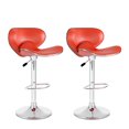 thumbnail image 1 of Marcus Curved Form Fitting Upholstered  Adjustable Barstools - Set of 2, 1 of 7