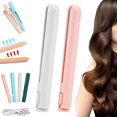 thumbnail image 1 of Ceramic Mini Hair Curler, Dual Glam Mini Dual Purpose Curling Iron, Dualglam Mini Curling Iron, for Travel Home, 1 of 8