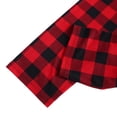thumbnail image 6 of URMAGIC Family Pajamas Matching Sets - Santa Claus Letter Print Top + Plaid Trousers, Matching Christmas PJs for Family, 6 of 7