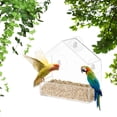 thumbnail image 1 of Clear Window Bird Feeder, Strong Suction Cups, Squirrel Resistant Transparent Design For Unobstructed Bird Watching, Easy Assembly On Glass Or Smooth Surfaces, Comfortable & Safe For Wild Birds, 1 of 2