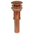 thumbnail image 3 of Whitehaus WHD010-AB Decorative Pop-Up Mushroom Drain with Overflow Antique Brass, 3 of 4