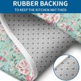 thumbnail image 4 of Pioneer Flower Floral Print Pattern Bathroom Rugs Sets 3 Piece,Toilet Cover Set,Absorbent Non Slip Bathroom Mats Sets with U-Shaped Contour Rug Toilet Rug Set, 4 of 5