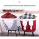thumbnail image 5 of Advancent Funda para silla de Navidad de dibujos animados, accesorios de Navidad, funda larga de felpa bonita Antimacassar, funda para fiesta en Kits de decoración para fiestas Gris, 5 of 6