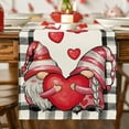 thumbnail image 5 of Uuowzo Valentine's Day Table Runner Kitchen Dining Table Decoration for Indoor Home Party Valentine's Day Rectangle Tablecloth Heart Fabric Table Cloth Washable for Valentine'S Day Home Setting, C, 5 of 6