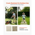 thumbnail image 3 of KFFKFF Pierres de Marche de Jardin, 16 Pcs 15.5 x 15.5 Po, Pierres de Marche Décoratives avec Piquets, Pavé de Sentier en Plastique Résistant aux Intempéries, Surface Lisse, Allée Extérieure, 3 of 9
