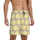 thumbnail image 2 of Fotbe Yellow Lemon Slices Pantalones Cortos de Pijama para Hombre, Ropa de Dormir, Pantalones de Pijama Cortos para Hombre-Large, 2 of 6